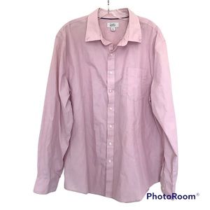 Croft & Barrow Men's Long Sleeve Dress Shirt Size XL Pinkish